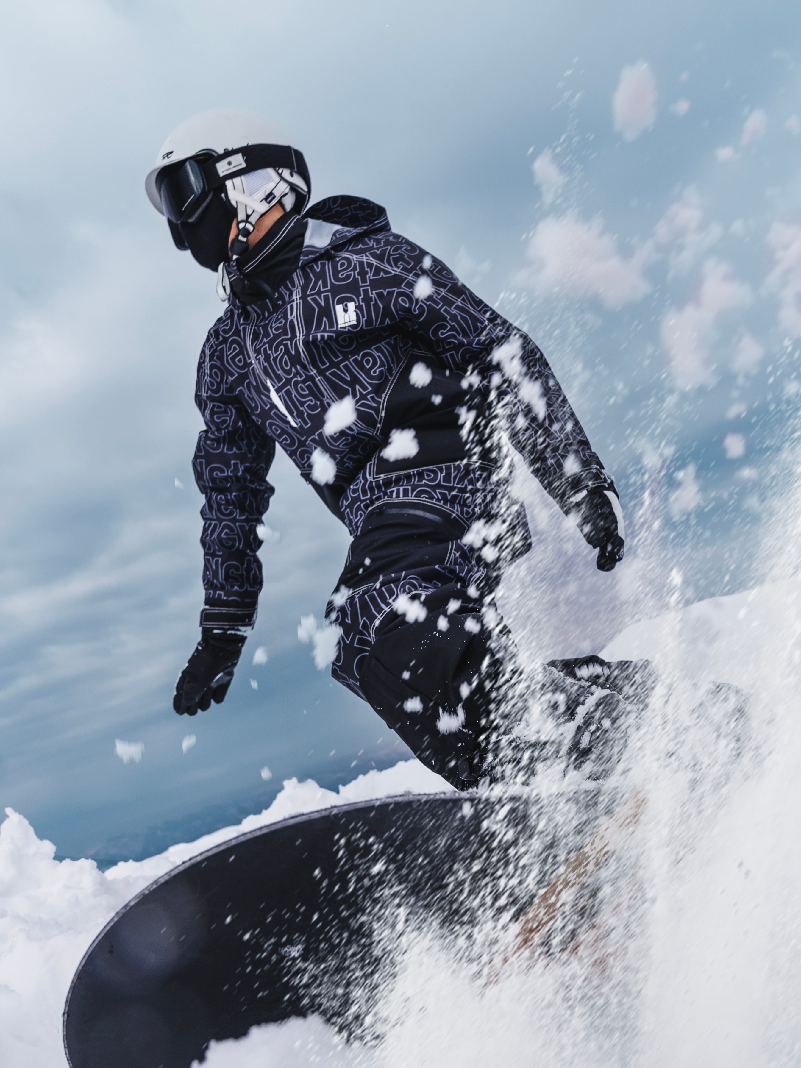 Men's Hextak Zenith Logo Print Ski Suit