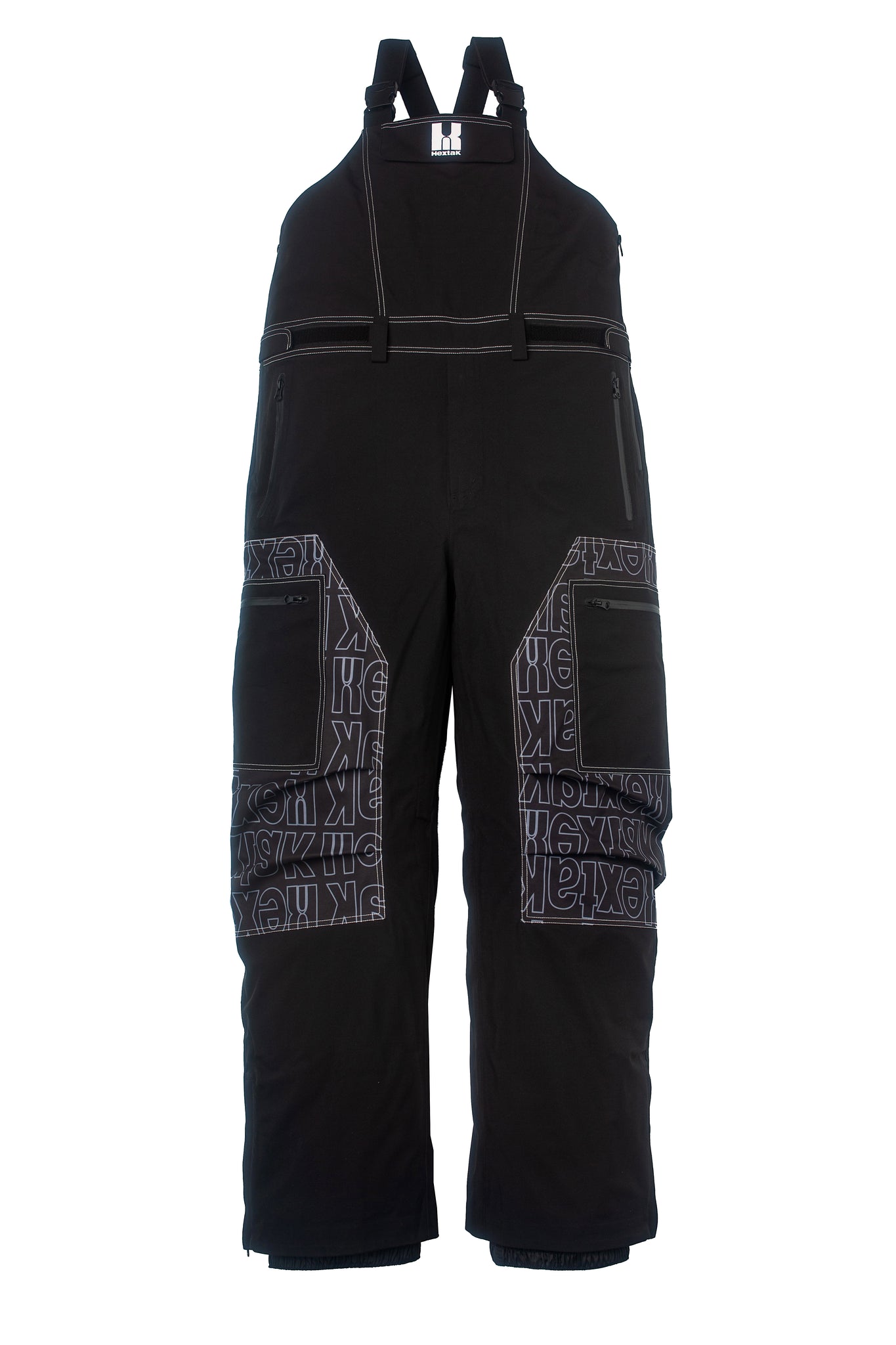 Men's Hextak Zenith Logo Print Snow Bib Pants