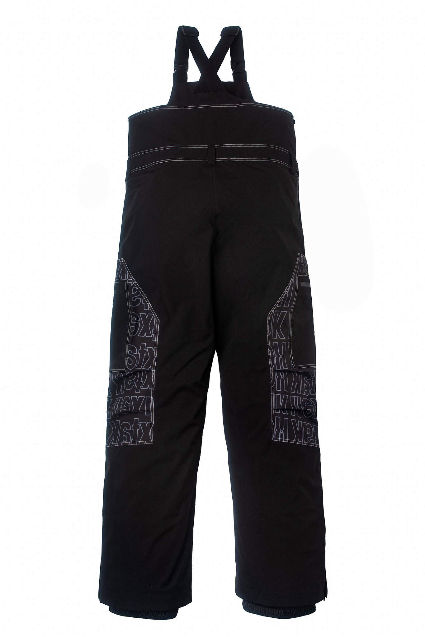 Men's Hextak Zenith Logo Print Snow Bib Pants