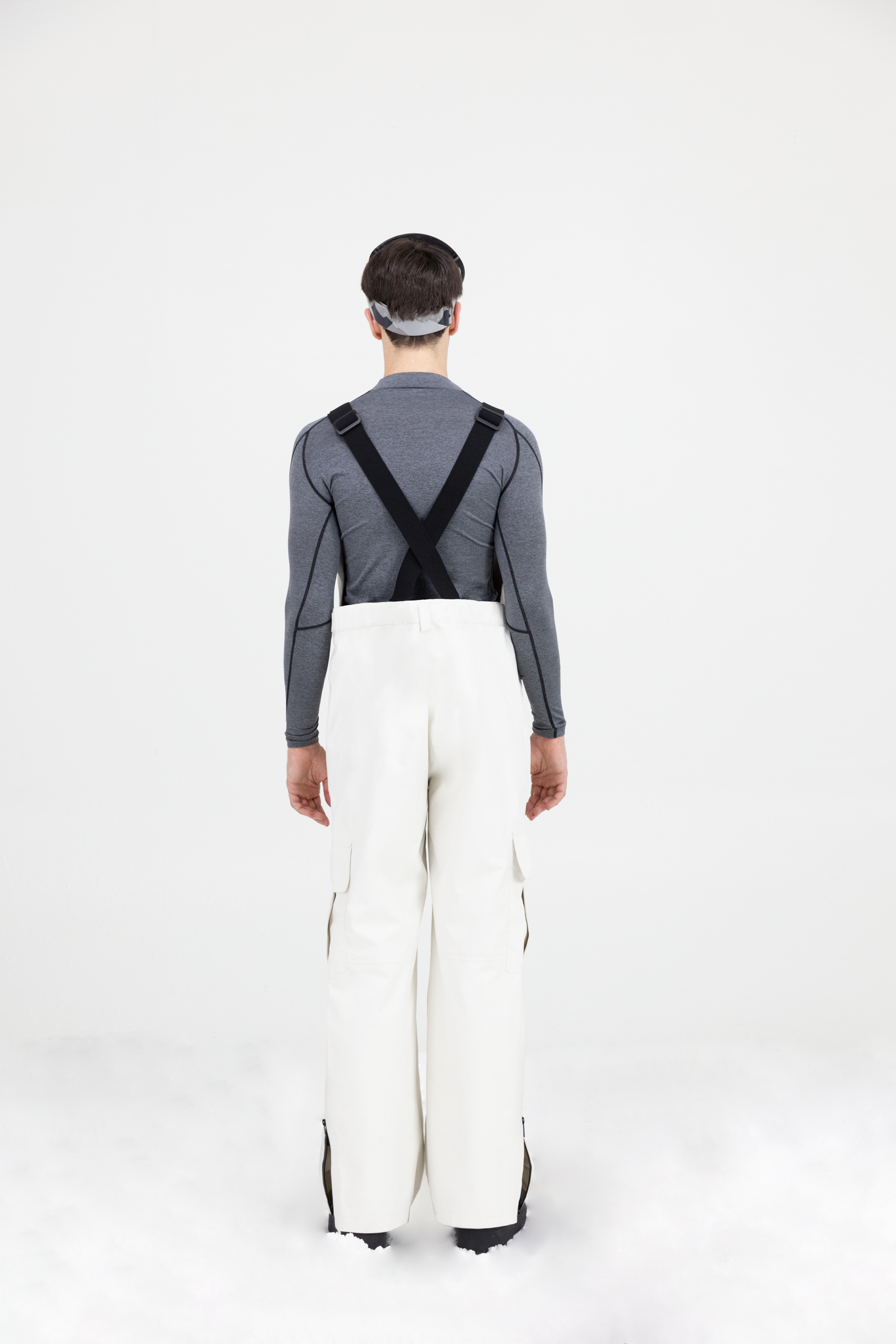 Men's Hextak Avant Beige Snow Bib Pants