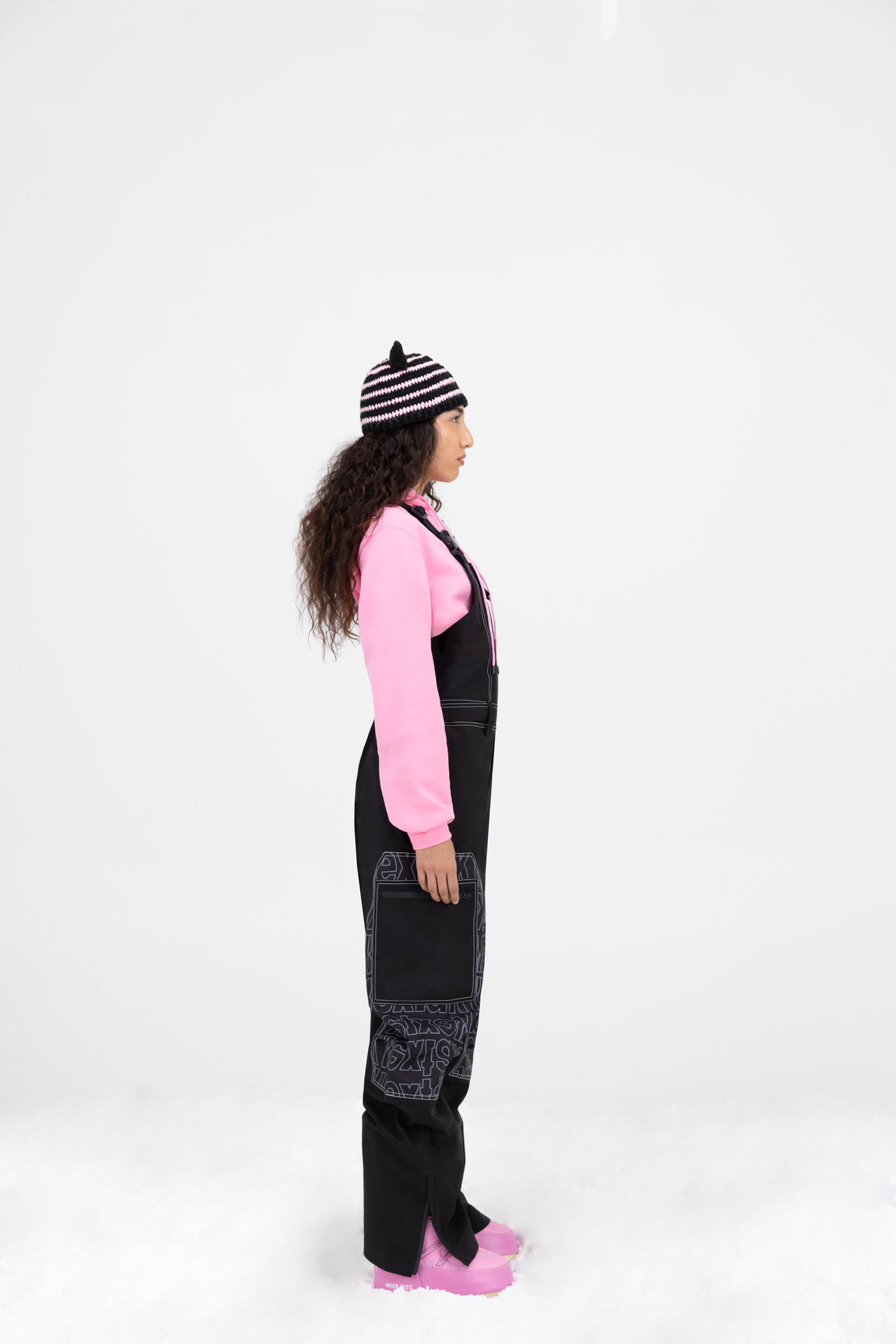 Women's Hextak Zenith Logo Print Snow Bib Pants