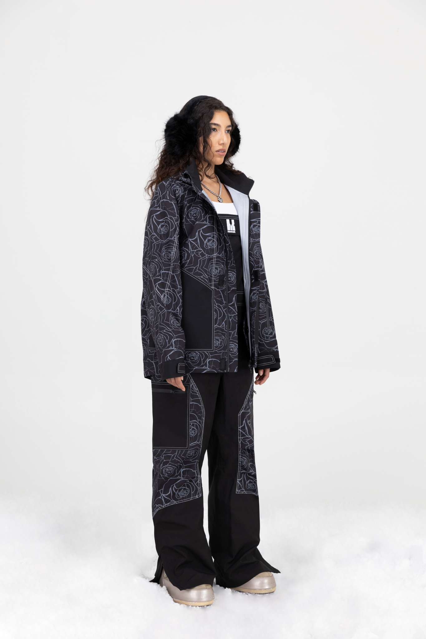 Women's Hextak Zenith Rose Print Snow Jacket